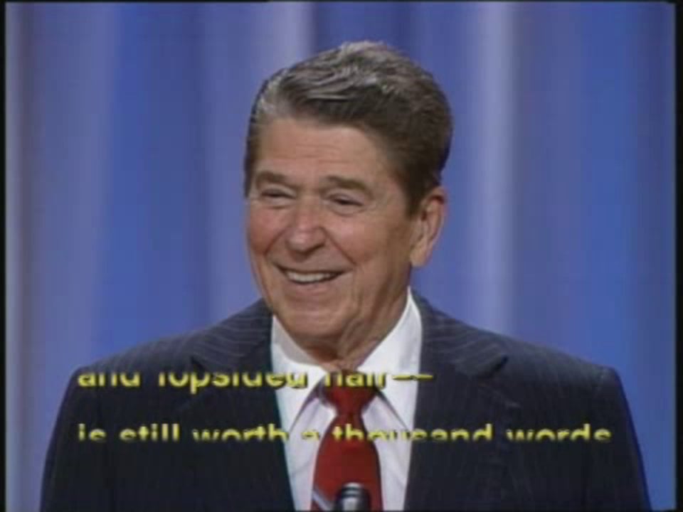 Ronald Reagan Endorses H.W. Bush Suasive