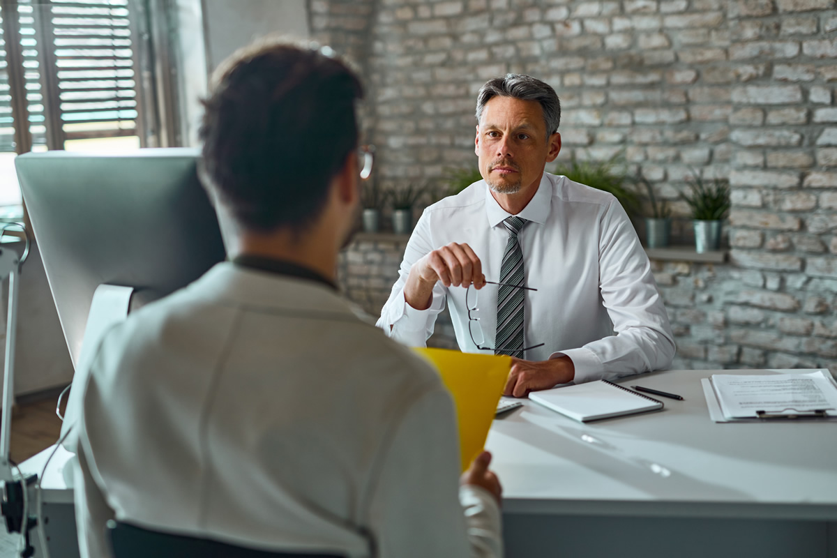 human resource team having job interview