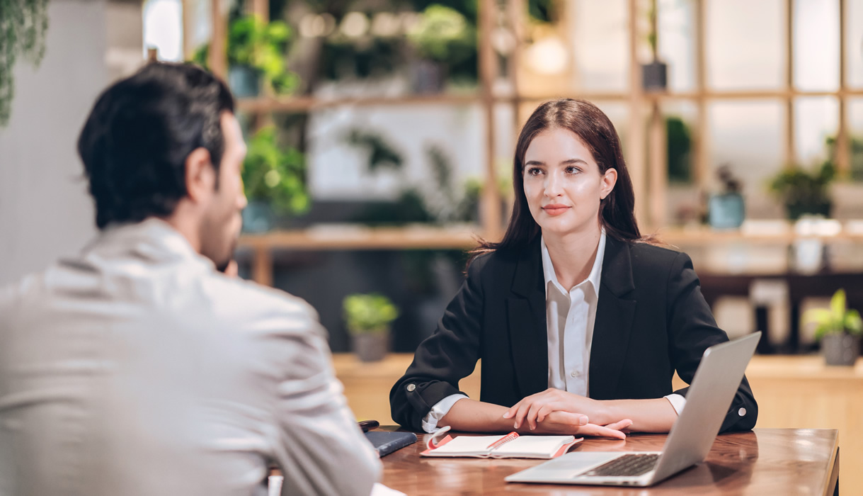 lawyer woman and client